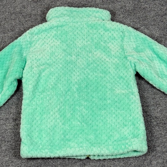 Kids Columbia XS Fuzzy Fleece Zip Up Jacket Mint Green Cozy Youth Size Outdoor - Picture 9 of 13